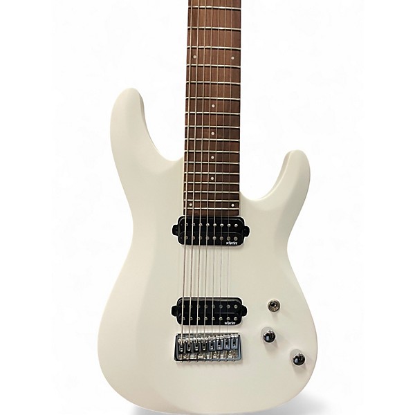 Used Schecter Guitar Research C8 DELUXE Polar White Solid Body Electric Guitar