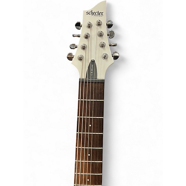 Used Schecter Guitar Research C8 DELUXE Polar White Solid Body Electric Guitar
