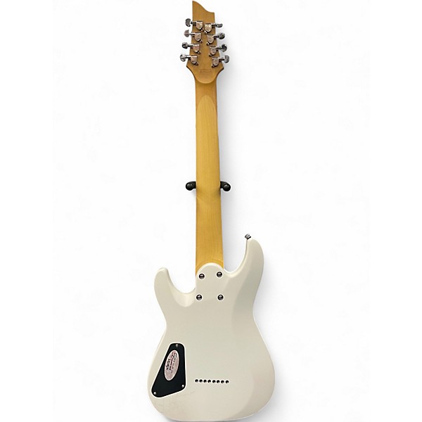Used Schecter Guitar Research C8 DELUXE Polar White Solid Body Electric Guitar