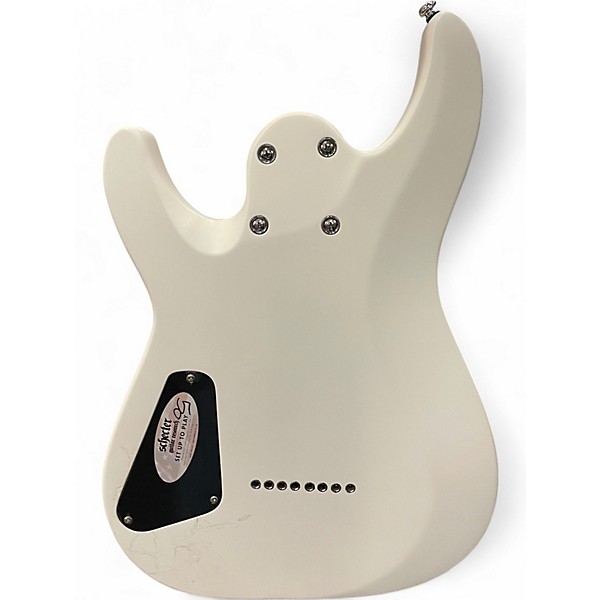 Used Schecter Guitar Research C8 DELUXE Polar White Solid Body Electric Guitar