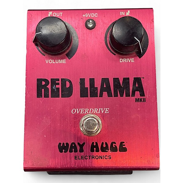 Used Way Huge Electronics WHE203 Red Llama Overdrive Effect Pedal