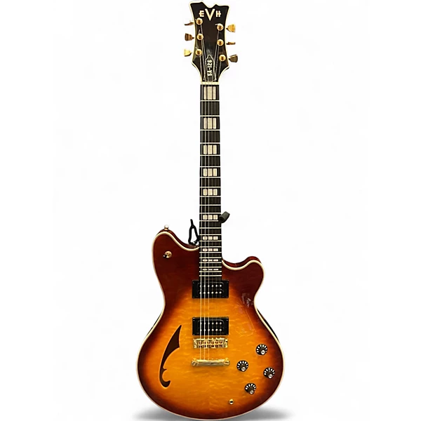 Used EVH SA-126 Special 2 Tone Sunburst Hollow Body Electric Guitar