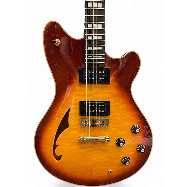 Used EVH SA-126 Special 2 Tone Sunburst Hollow Body Electric Guitar