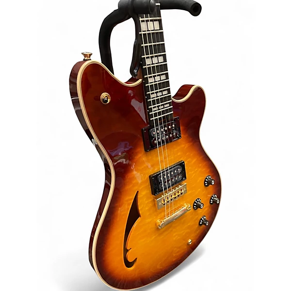 Used EVH SA-126 Special 2 Tone Sunburst Hollow Body Electric Guitar