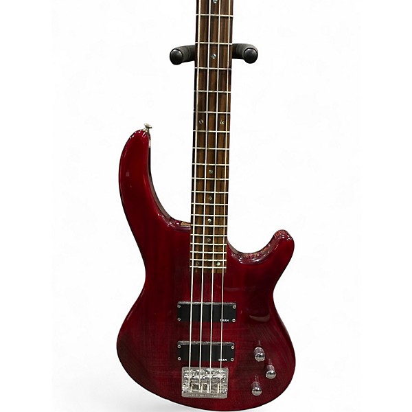 Used Dean Edge 4 String Red Electric Bass Guitar