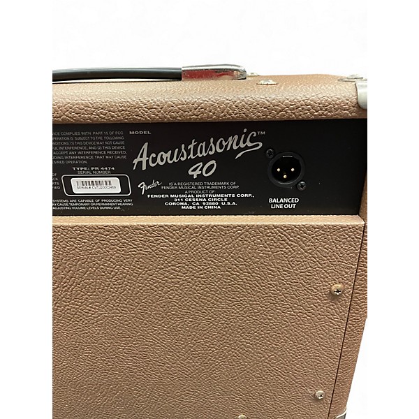Used Fender ACOUSTIC 40 Acoustic Guitar Combo Amp
