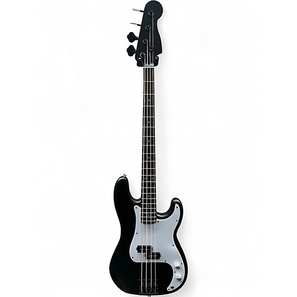 Used Squier P BASS WITH UPGRADES BLACK Electric Bass Guitar