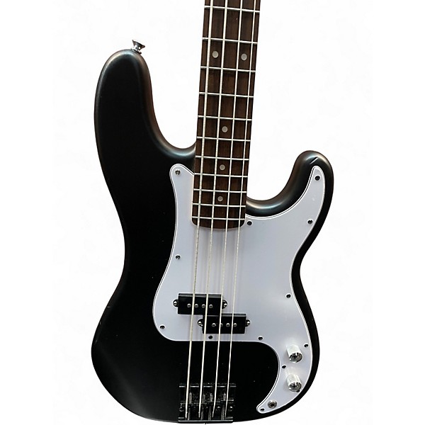 Used Squier P BASS WITH UPGRADES BLACK Electric Bass Guitar