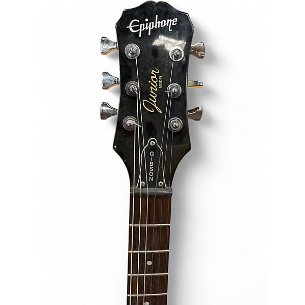 Used Epiphone Les Paul Junior Metallic Silver Solid Body Electric Guitar