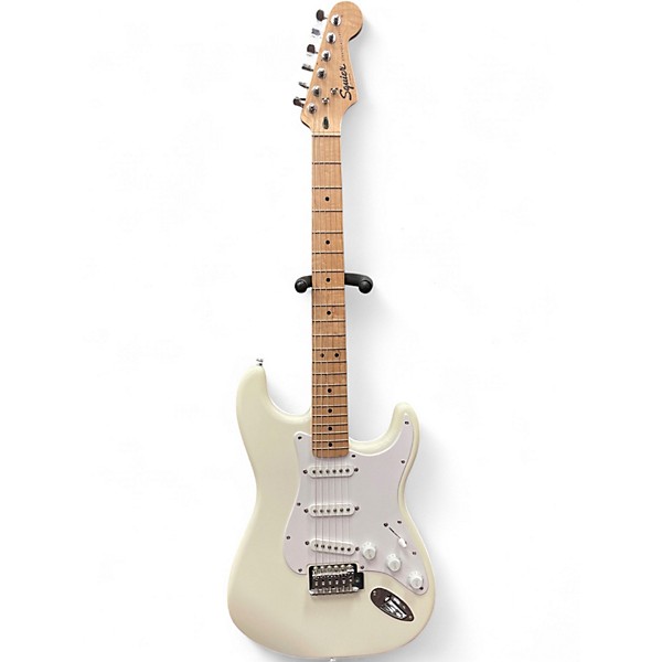Used Squier sonic stratocaster Olympic White Solid Body Electric Guitar