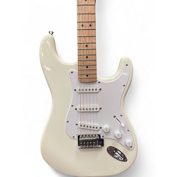 Used Squier sonic stratocaster Olympic White Solid Body Electric Guitar