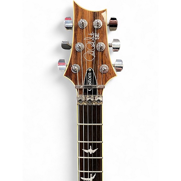 Used PRS SE Custom 24 Floyd Rose Natural Solid Body Electric Guitar