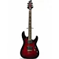 Used 2024 Schecter Guitar Research Demon 6 Crimson Burst Solid Body Electric Guitar thumbnail