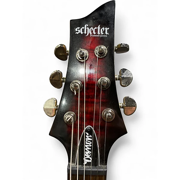 Used 2024 Schecter Guitar Research Demon 6 Crimson Burst Solid Body Electric Guitar