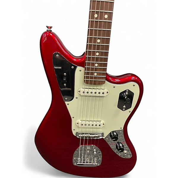 Used Fender American Professional Jaguar Candy Apple Red Solid Body Electric Guitar