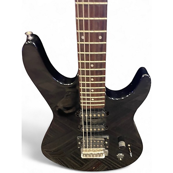 Used Lyon By Washburn LE2B Black Solid Body Electric Guitar
