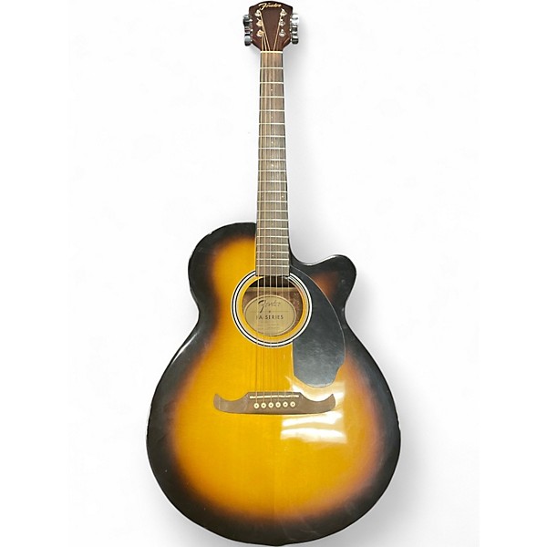 Used Fender FA135CE Concert Sunburst Acoustic Electric Guitar