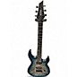 Used Kiesel Aries 6 Bevel Delete Sapphire Blue Cali Burst with Black Burst Edges Solid Body Electric Guitar thumbnail