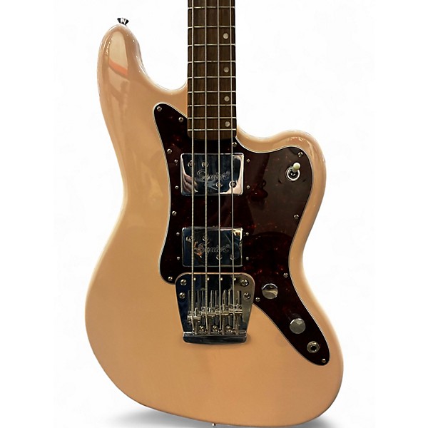 Used Squier PARANORMAL FSR RASCAL BASS Shell Pink Electric Bass Guitar