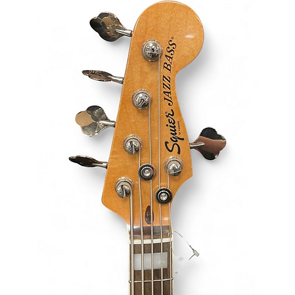 Used Squier JAZZ BASS 2 Tone Sunburst Electric Bass Guitar