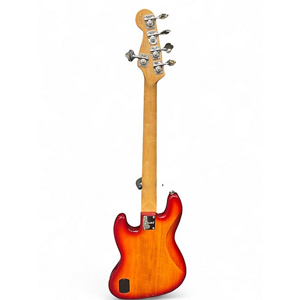 Used Squier JAZZ BASS 2 Tone Sunburst Electric Bass Guitar