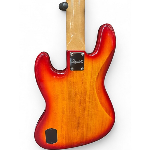 Used Squier JAZZ BASS 2 Tone Sunburst Electric Bass Guitar