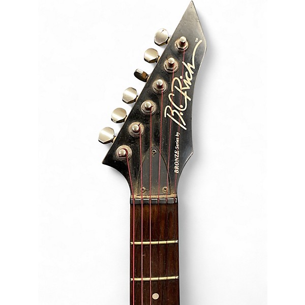 Used B.C. Rich Bronze Series Warlock BLACK Solid Body Electric Guitar