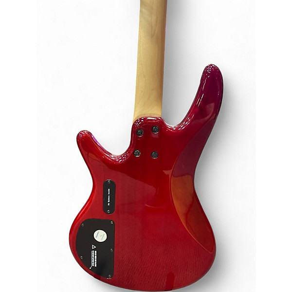Used Ibanez GSR200 Trans Red Electric Bass Guitar