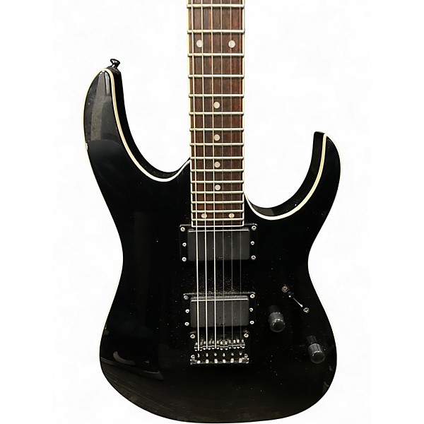 Used Ibanez RG2EX1 Black Solid Body Electric Guitar
