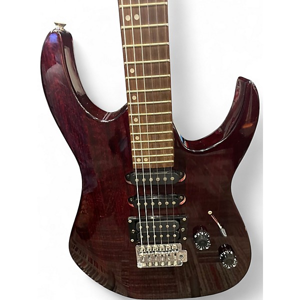 Used Washburn WR150 Burgundy Solid Body Electric Guitar