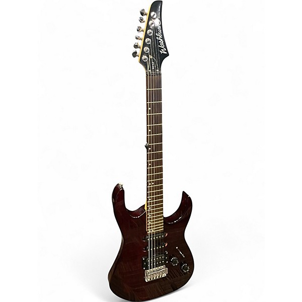 Used Washburn WR150 Burgundy Solid Body Electric Guitar