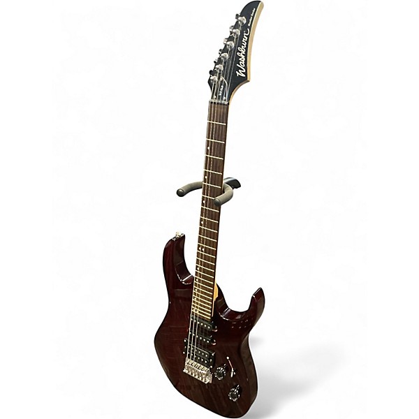 Used Washburn WR150 Burgundy Solid Body Electric Guitar