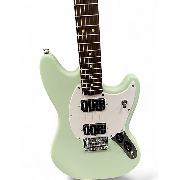Used Squier MUSTANG Mint Green Solid Body Electric Guitar