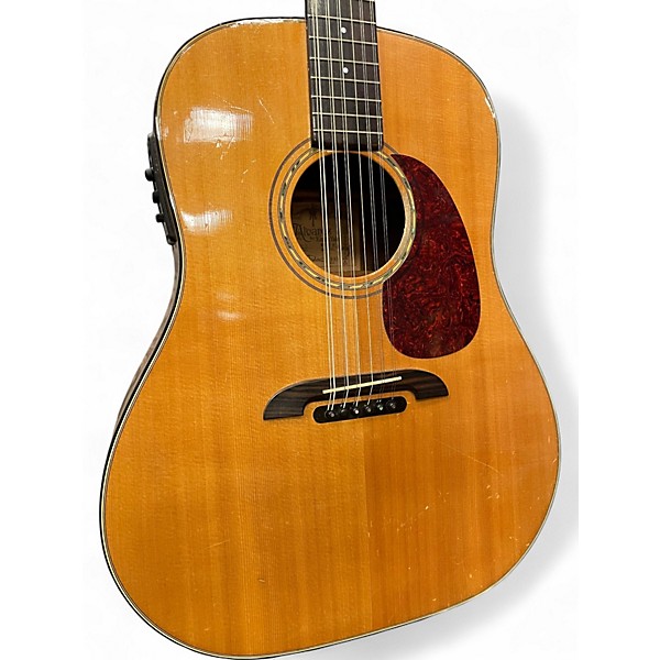 Used Alvarez DY80 Natural 12 String Acoustic Electric Guitar