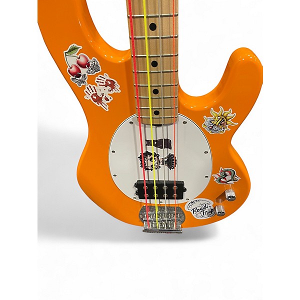 Used Sterling by Music Man Stingray Intro Series Orange Electric Bass Guitar
