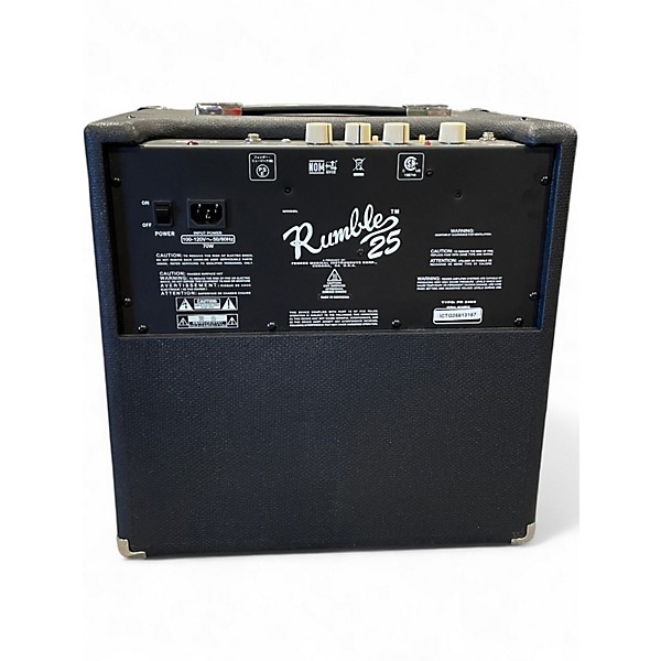 Used Fender Rumble 25 25W 1x10 Bass Combo Amp