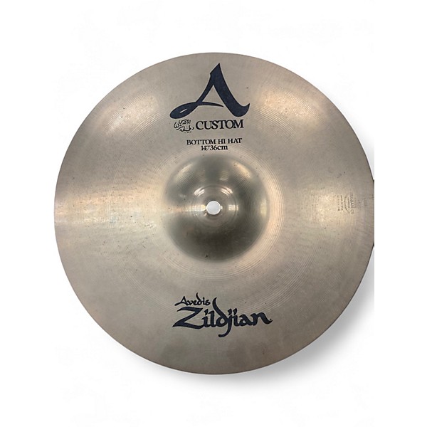 Used Zildjian 14in A CUSTOM HIHAT PAIR Cymbal