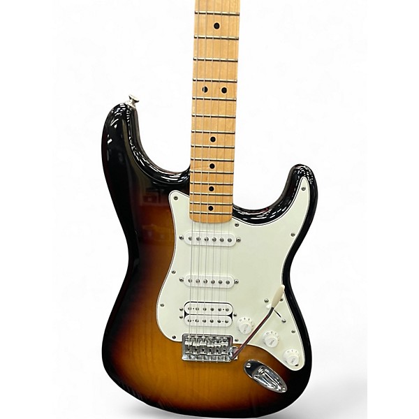Used Fender Standard Stratocaster HSS 3 Tone Sunburst Solid Body Electric Guitar