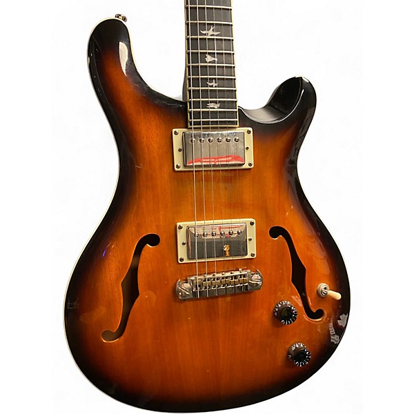 Used PRS SE Custom 22 Semi-Hollowbody Tobacco Burst Hollow Body Electric Guitar