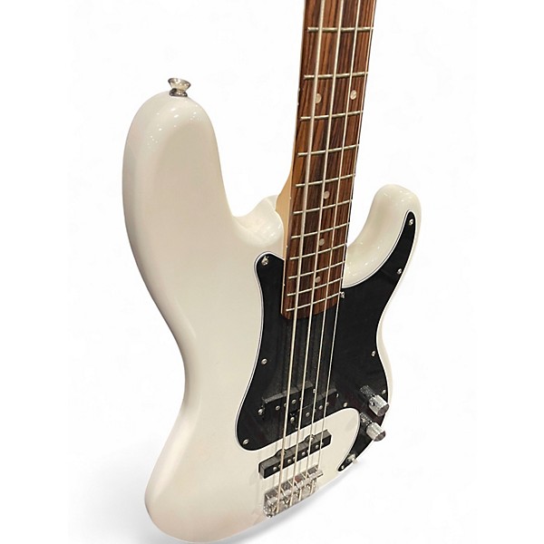 Used Squier pj bass white Electric Bass Guitar