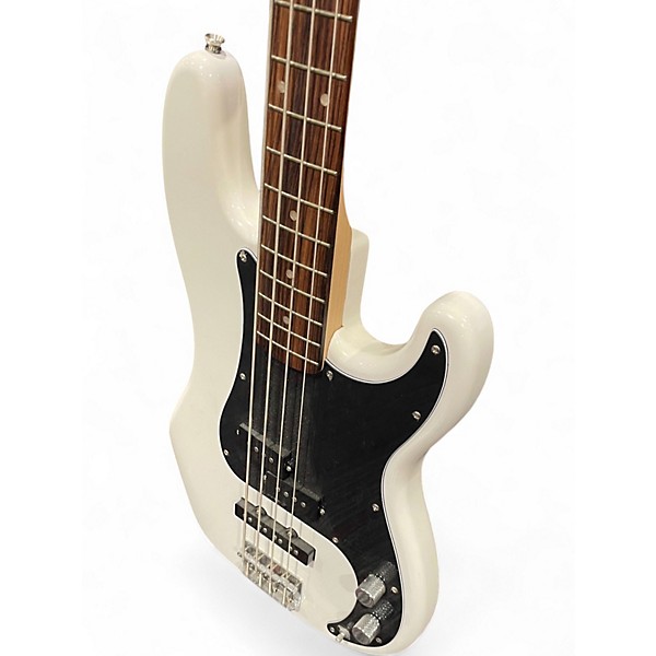 Used Squier pj bass white Electric Bass Guitar