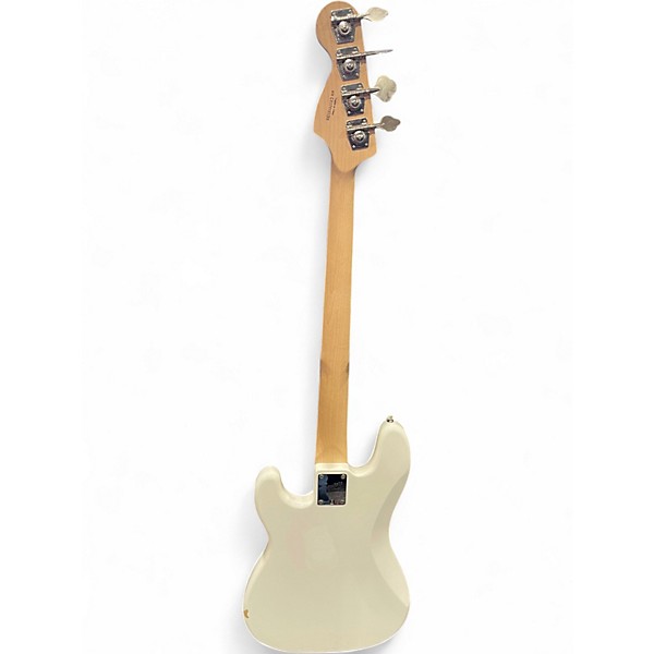 Used Squier pj bass white Electric Bass Guitar