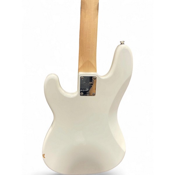 Used Squier pj bass white Electric Bass Guitar