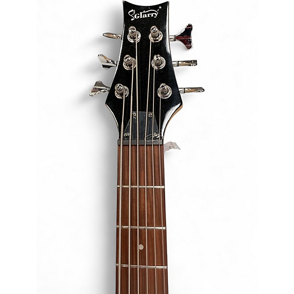 Used Glarry GIB White Electric Bass Guitar
