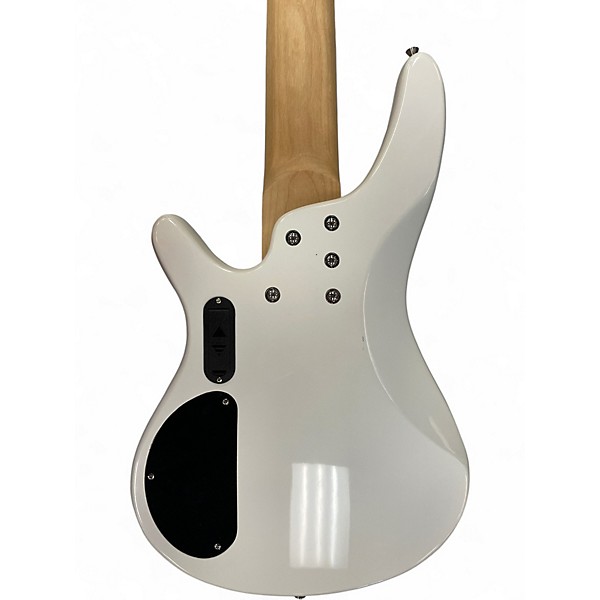Used Glarry GIB White Electric Bass Guitar
