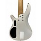Used Glarry GIB White Electric Bass Guitar