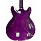 Used Glarry GIZ101 Purple Hollow Body Electric Guitar
