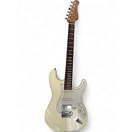Used Firefly CLASSIC SERIES STRAT STYLE White Solid Body Electric Guitar