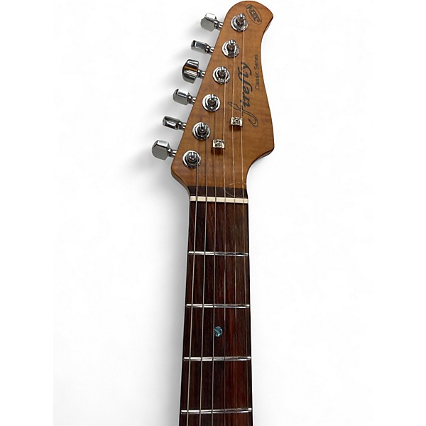 Used Firefly CLASSIC SERIES STRAT STYLE White Solid Body Electric Guitar