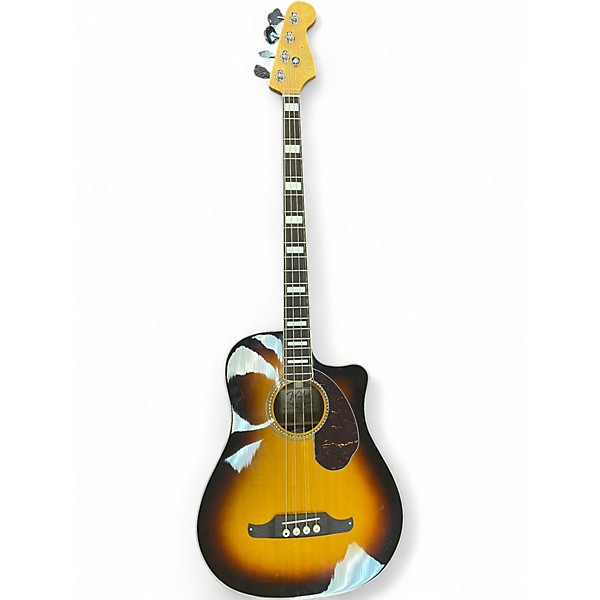 Used Fender Kingman Jumbo SCE 3 Tone Sunburst Acoustic Electric Guitar
